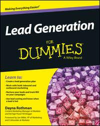 Lead Generation For Dummies, Dayna  Rothman аудиокнига. ISDN28314006