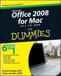 Office 2008 for Mac All-in-One For Dummies - Geetesh Bajaj