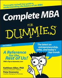 Complete MBA For Dummies - Peter Economy