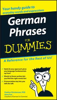 German Phrases For Dummies, Anne  Fox аудиокнига. ISDN28977853