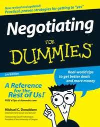 Negotiating For Dummies - Donaldson