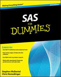 SAS For Dummies - Stephen McDaniel