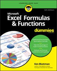 Excel Formulas & Functions For Dummies, Ken  Bluttman аудиокнига. ISDN39840944