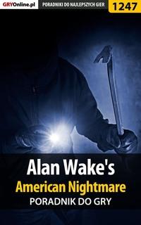Alan Wakes American Nightmare,  аудиокнига. ISDN57199066