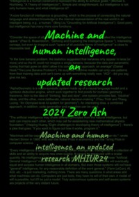 Machine and human intelligence. Updated research - Zero Ash