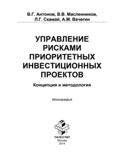 Управление рисками приоритетных инвестиционных проектов. Концепция и методология - А. Вачегин