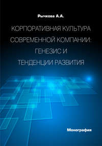 Корпоративная культура современной компании. Генезис и тенденции развития - Анжела Рычкова