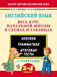 Английский язык. Весь курс начальной школы в схемах и таблицах - Ольга Узорова