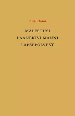 Mälestusi Laanekivi Manni lapsepõlvest - Anna Haava