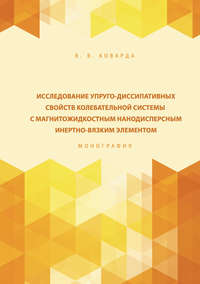 Исследование упруго-диссипативных свойств колебательной системы с магнитожидкостным нанодисперсным инертно-вязким элементом - Владимир Коварда