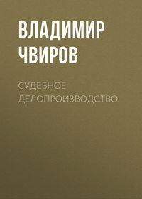 Судебное делопроизводство - Владимир Чвиров