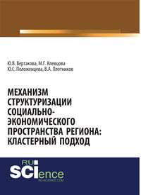 Механизм структуризации социально-экономического пространства региона: кластерный подход - Юлия Вертакова