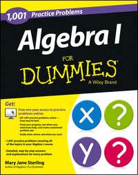 Algebra I: 1,001 Practice Problems For Dummies (+ Free Online Practice) - Mary Jane Sterling