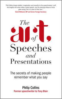 The Art of Speeches and Presentations. The Secrets of Making People Remember What You Say - Philip Collins