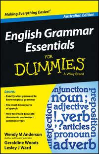 English Grammar Essentials For Dummies - Australia - Geraldine Woods