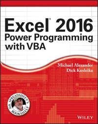 Excel 2016 Power Programming with VBA, Michael  Alexander książka audio. ISDN28275558