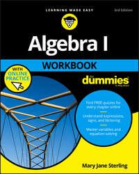 Algebra I Workbook For Dummies - Mary Jane Sterling