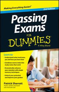 Passing Exams For Dummies, Patrick  Sherratt książka audio. ISDN28279527