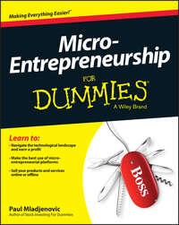Micro-Entrepreneurship For Dummies, Paul  Mladjenovic książka audio. ISDN28279833