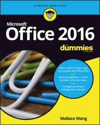 Office 2016 For Dummies, Wallace  Wang аудиокнига. ISDN28281201
