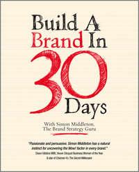 Build a Brand in 30 Days. With Simon Middleton, The Brand Strategy Guru, Simon  Middleton książka audio. ISDN28293927