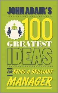 John Adairs 100 Greatest Ideas for Being a Brilliant Manager, John  Adair audiobook. ISDN28294539