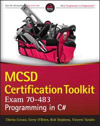 MCSD Certification Toolkit (Exam 70-483). Programming in C# - Rod Stephens