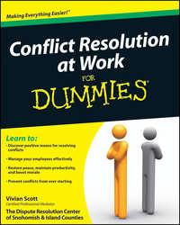 Conflict Resolution at Work For Dummies, Vivian  Scott audiobook. ISDN28296402