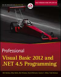 Professional Visual Basic 2012 and .NET 4.5 Programming, Billy  Hollis książka audio. ISDN28296861