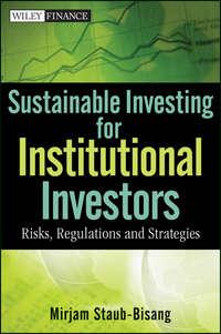 Sustainable Investing for Institutional Investors. Risks, Regulations and Strategies - Mirjam Staub-Bisang