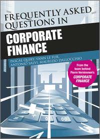 Frequently Asked Questions in Corporate Finance, Pascal  Quiry аудиокнига. ISDN28309668