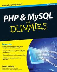 PHP and MySQL For Dummies, Janet  Valade audiobook. ISDN28309875