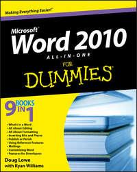 Word 2010 All-in-One For Dummies, Doug  Lowe аудиокнига. ISDN28310361