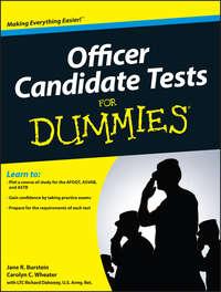 Officer Candidate Tests For Dummies - Jane Burstein