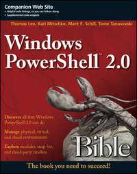 Windows PowerShell 2.0 Bible, Tome  Tanasovski audiobook. ISDN28311405