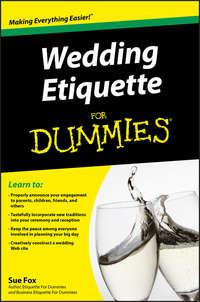 Wedding Etiquette For Dummies, Sue  Fox audiobook. ISDN28314204