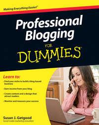 Professional Blogging For Dummies,  audiobook. ISDN28314852