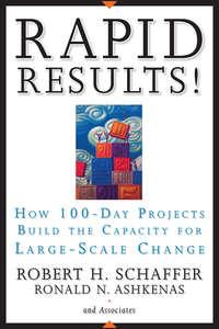 Rapid Results!. How 100-Day Projects Build the Capacity for Large-Scale Change, Ron  Ashkenas książka audio. ISDN28961461