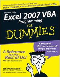 Excel 2007 VBA Programming For Dummies, John  Walkenbach audiobook. ISDN28962157