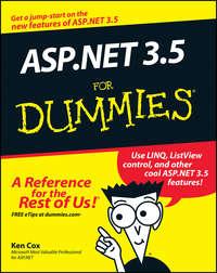 ASP.NET 3.5 For Dummies - Ken Cox