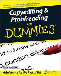Copyediting and Proofreading For Dummies - Suzanne Gilad