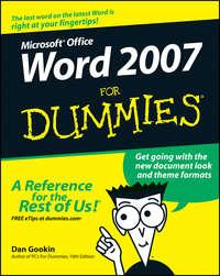 Word 2007 For Dummies, Dan  Gookin audiobook. ISDN28976165
