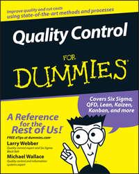 Quality Control for Dummies, Michael  Wallace książka audio. ISDN28976221