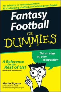 Fantasy Football For Dummies, Martin  Signore książka audio. ISDN28976397