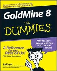 GoldMine 8 For Dummies, Joel  Scott аудиокнига. ISDN28976509