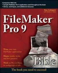 FileMaker Pro 9 Bible, Ray  Cologon książka audio. ISDN28976709