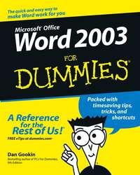 Word 2003 For Dummies, Dan  Gookin książka audio. ISDN28977997
