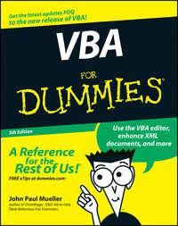 VBA For Dummies - John Paul Mueller