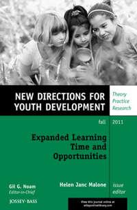Expanded Learning Time and Opportunities. New Directions for Youth Development, Number 131,  książka audio. ISDN31230017