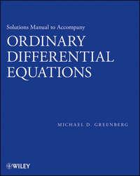 Solutions Manual to accompany Ordinary Differential Equations - Michael Greenberg